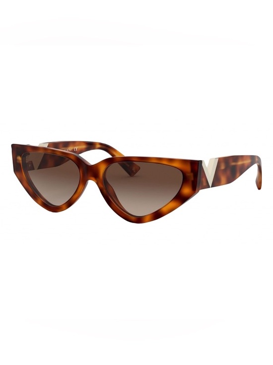 Valentino Accessories - Valentino Tortoiseshell Cat Eye Sunglasses with Gold Accent